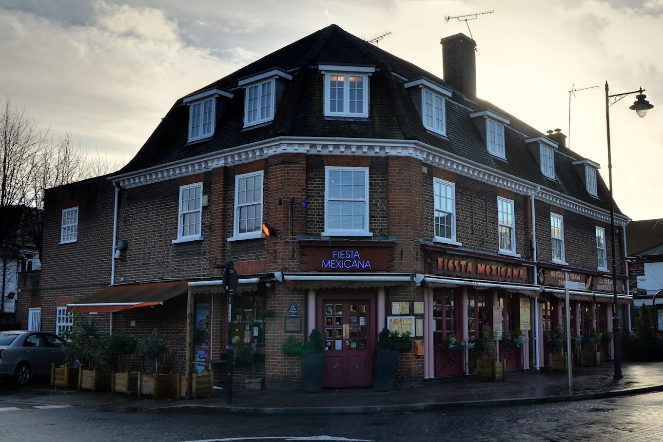 Outside Fiesta Mexicana Mexican restaurant in Orpington